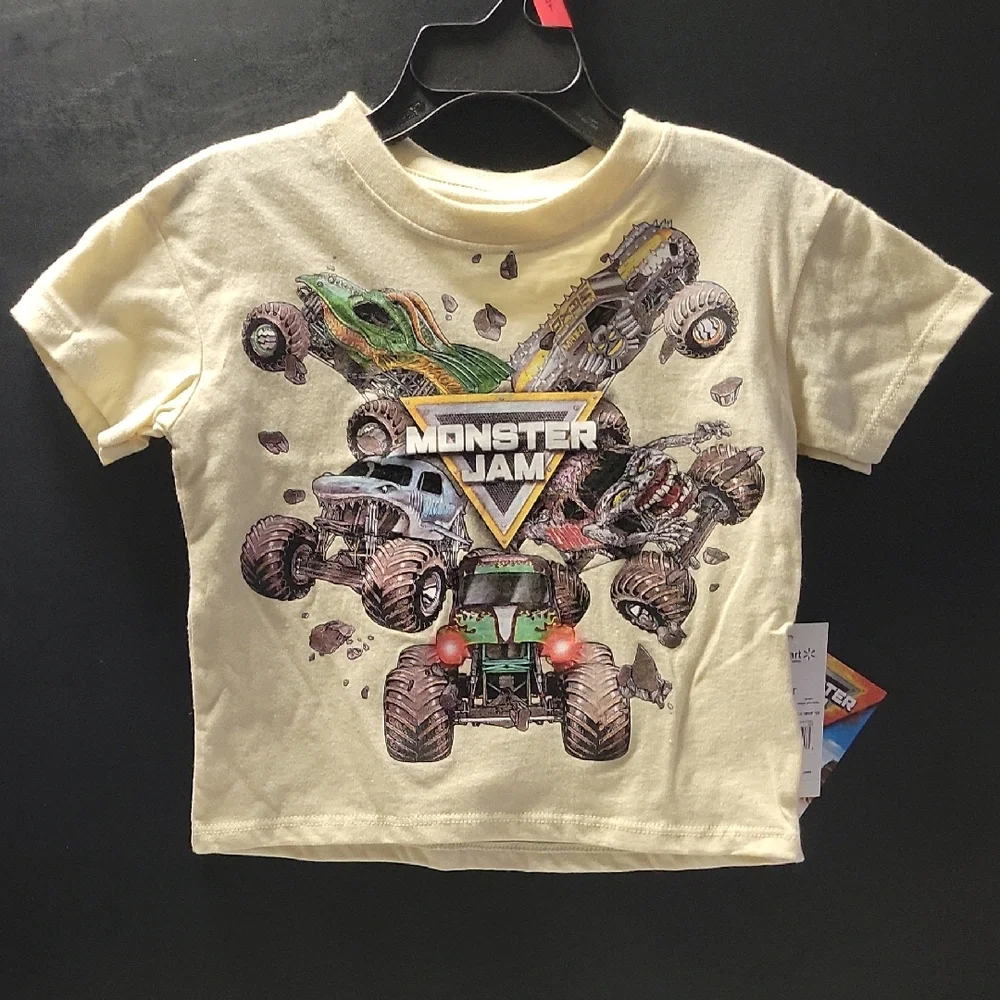 Monster Jam Kids Yellow Graphic Tee